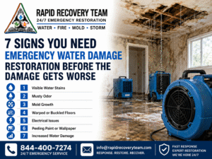 7 Signs You Need Emergency Water Damage Restoration Before the Damage Gets Worse