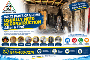 What Parts of a Home Usually Need Reconstruction After a Fire?